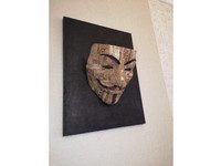 Guy fawkes, proactive art, cork design, wine cork, wall decor, work of